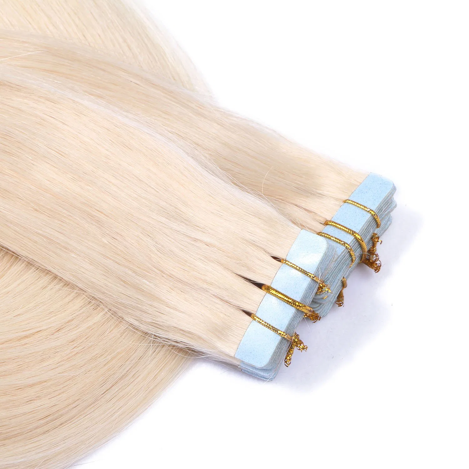 Накладные волосы на лентах #60 белого блонда от NOVON Hair Extensions Haar-Profi — фото 3