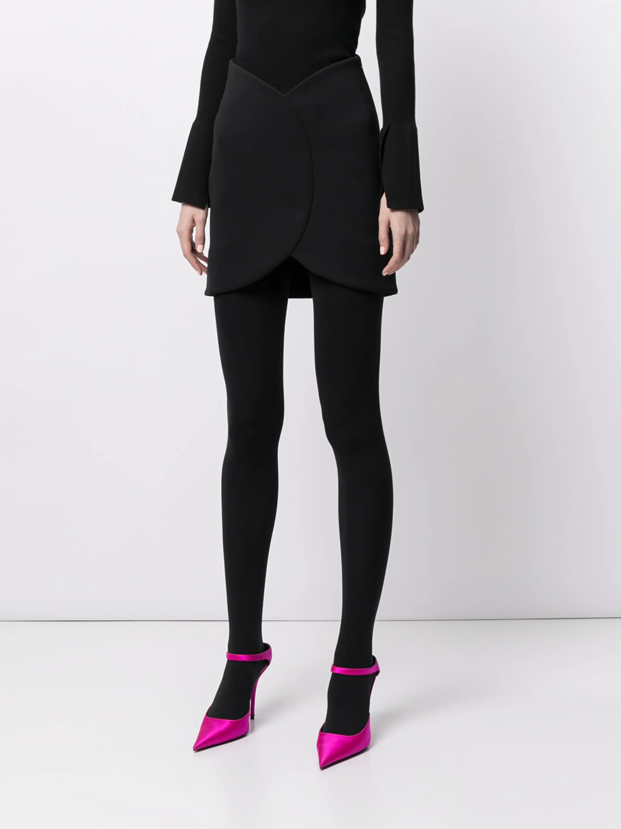 Юбка Circle Mini Balenciaga, черный — фото 3