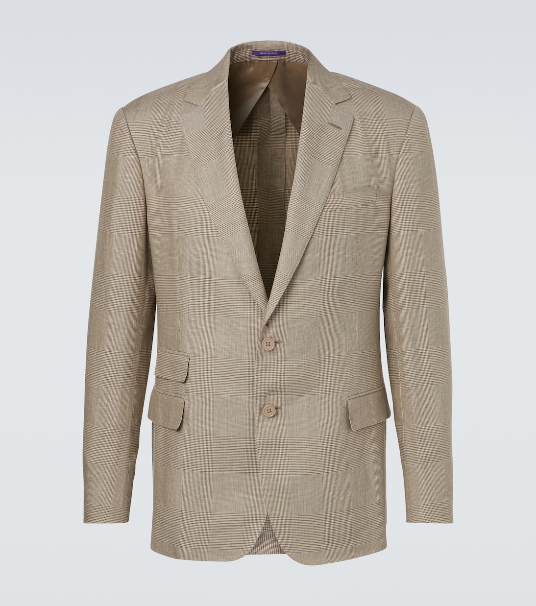 

Проверенный льняной и шелковый блейзер Ralph Lauren Purple Label, Summer Sand/ Truffle