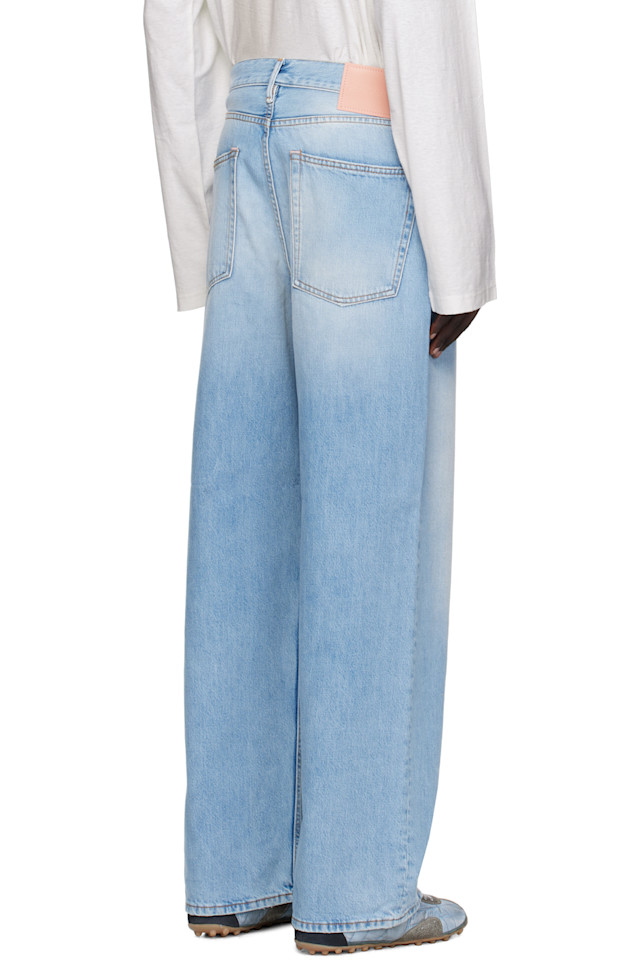 Acne Studios Синие джинсы свободного кроя 1981 года — фото 3