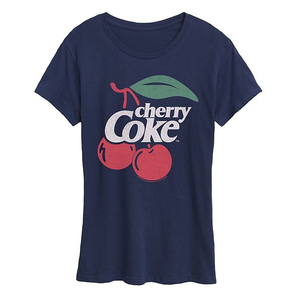 

Футболка с винтажным принтом Cherry Coke для женщин Licensed Character, Navy