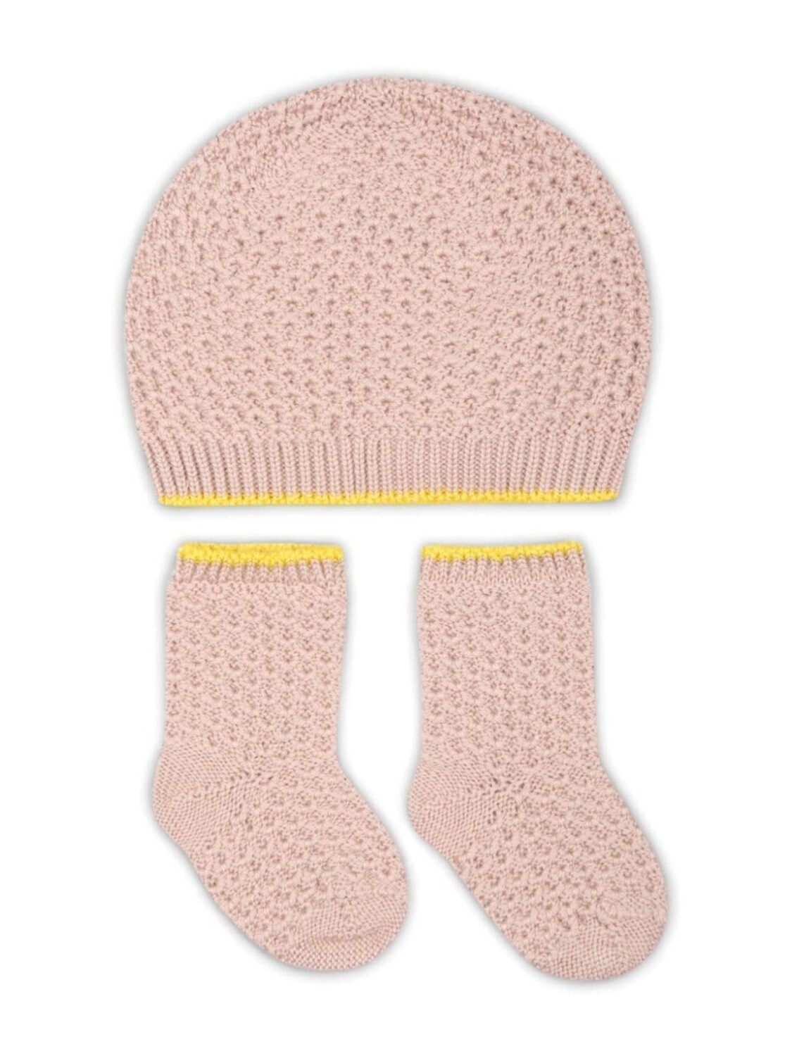 

Gensami kids комплект из шапки и перчаток с принтом, розовый