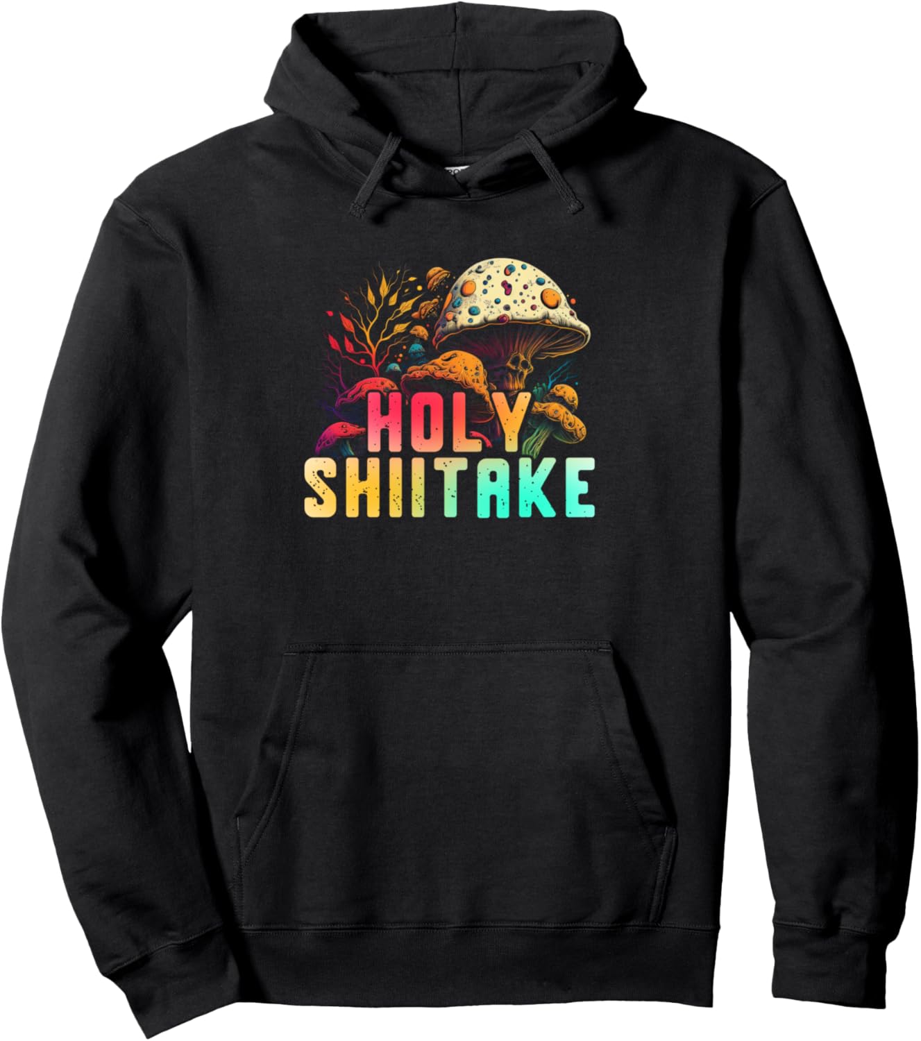 

Грибы шиитаке, грибной лес, грибы, шиитаке, мораль, веган, умами, худи Holy Shiitake, черный