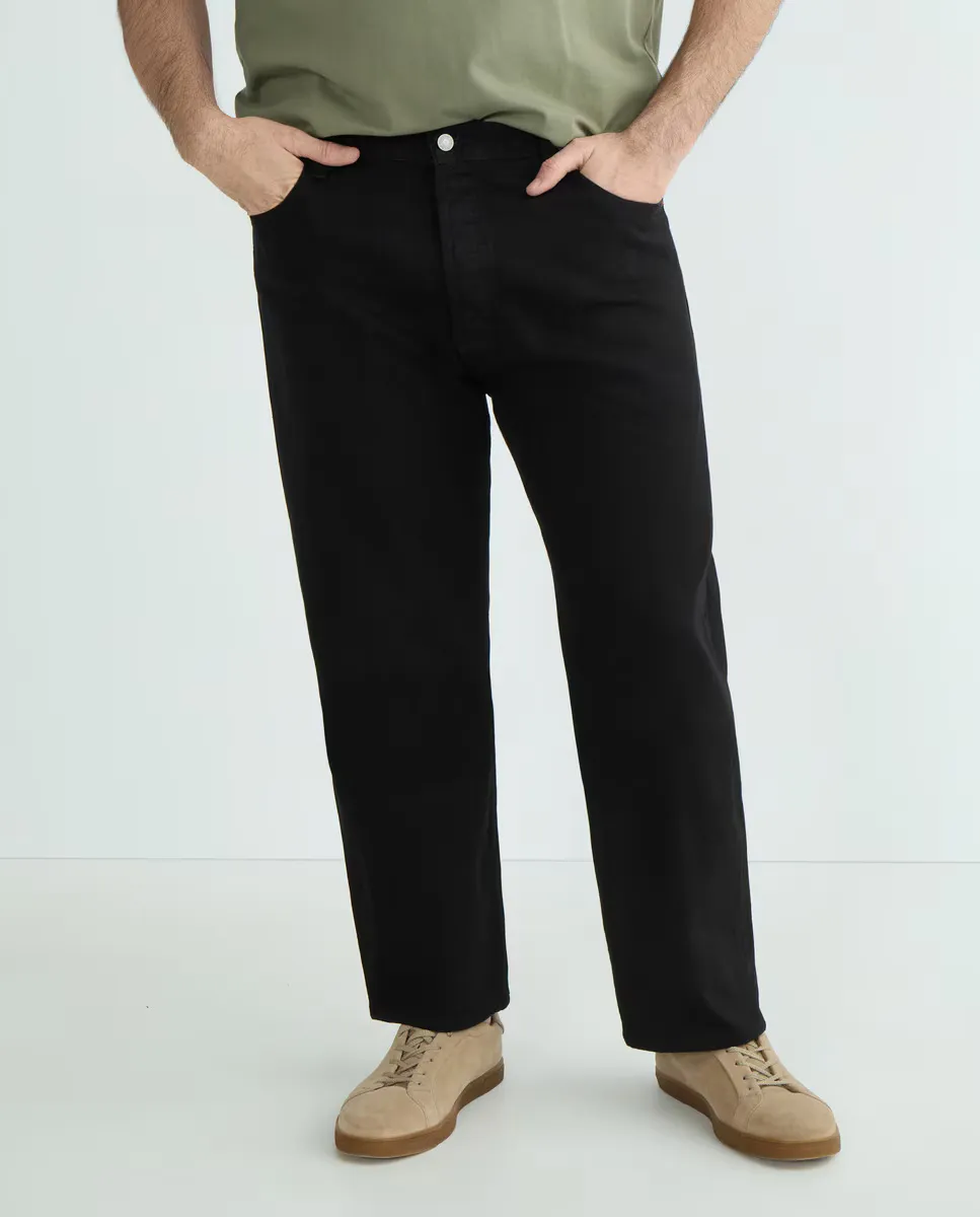 Мужские джинсы 501 Original Straight Cotton, большие размеры Levi's, черный — фото 2