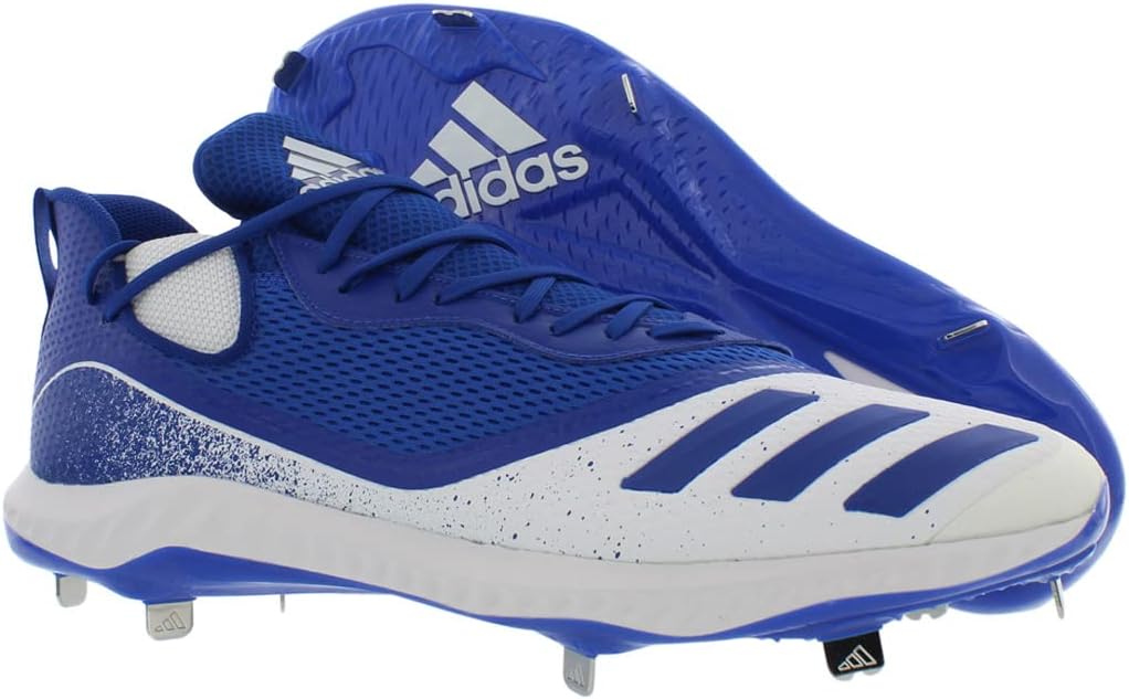 Мужские бейсбольные бутсы adidas Icon V Bounce, белый/синий — фото 4