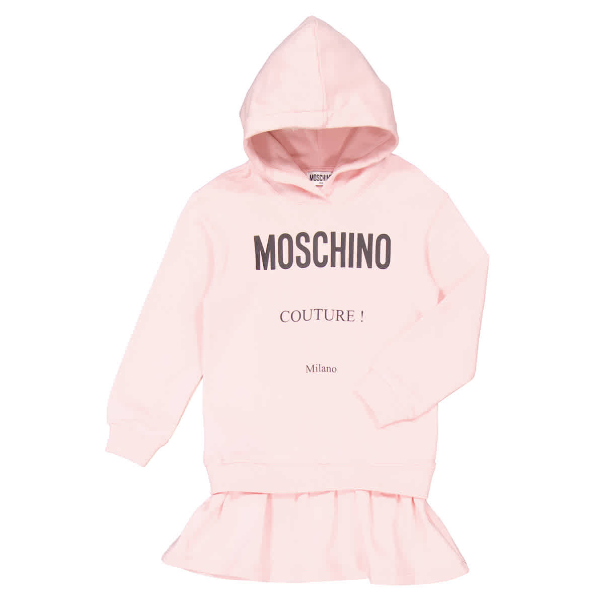 

Платье с капюшоном и логотипом Moschino Girls, розовый