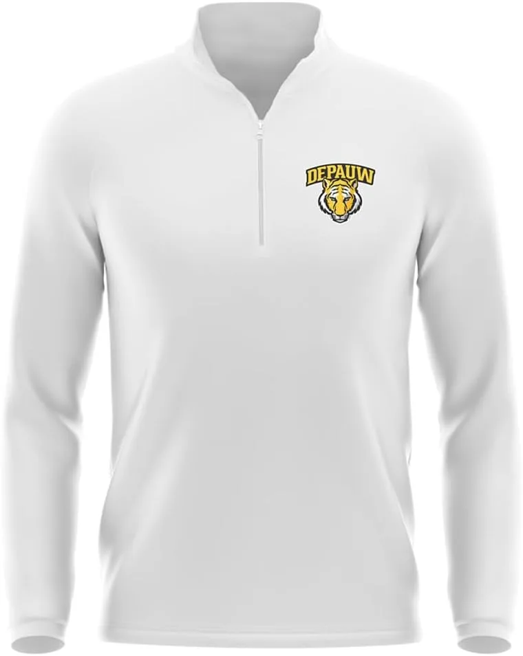

Колледж NCAA мужская спортивная толстовка Quarter Zip с логотипом на груди, белая Campus Lab
