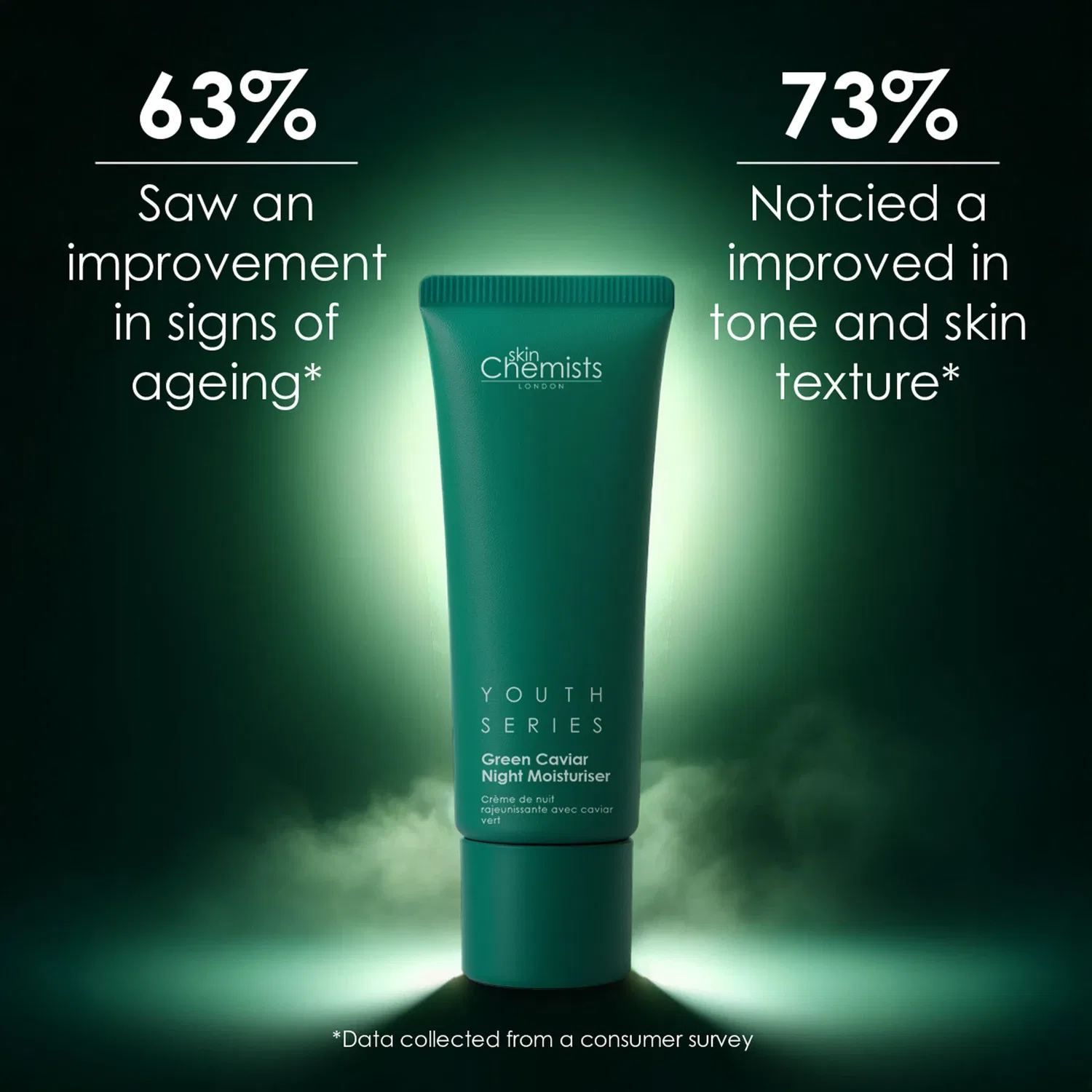 Крем для лица Skinchemists — Ночной с зеленой икрой, 50 мл — фото 3