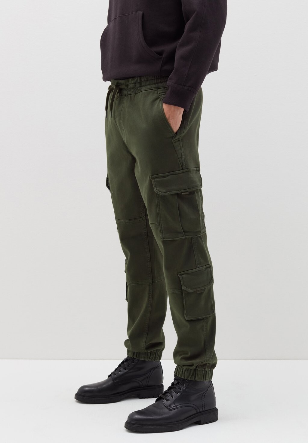 

Брюки карго MULTI-POCKET JOGGERS B.ANGEL, темно-зеленый