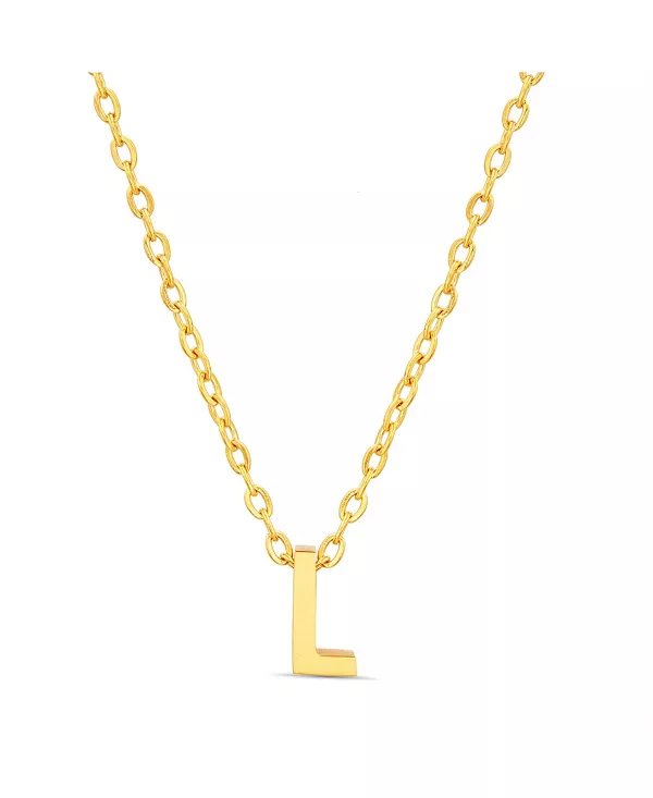 

Ожерелье с подвеской в виде инициала золотистого тона Kensie, l