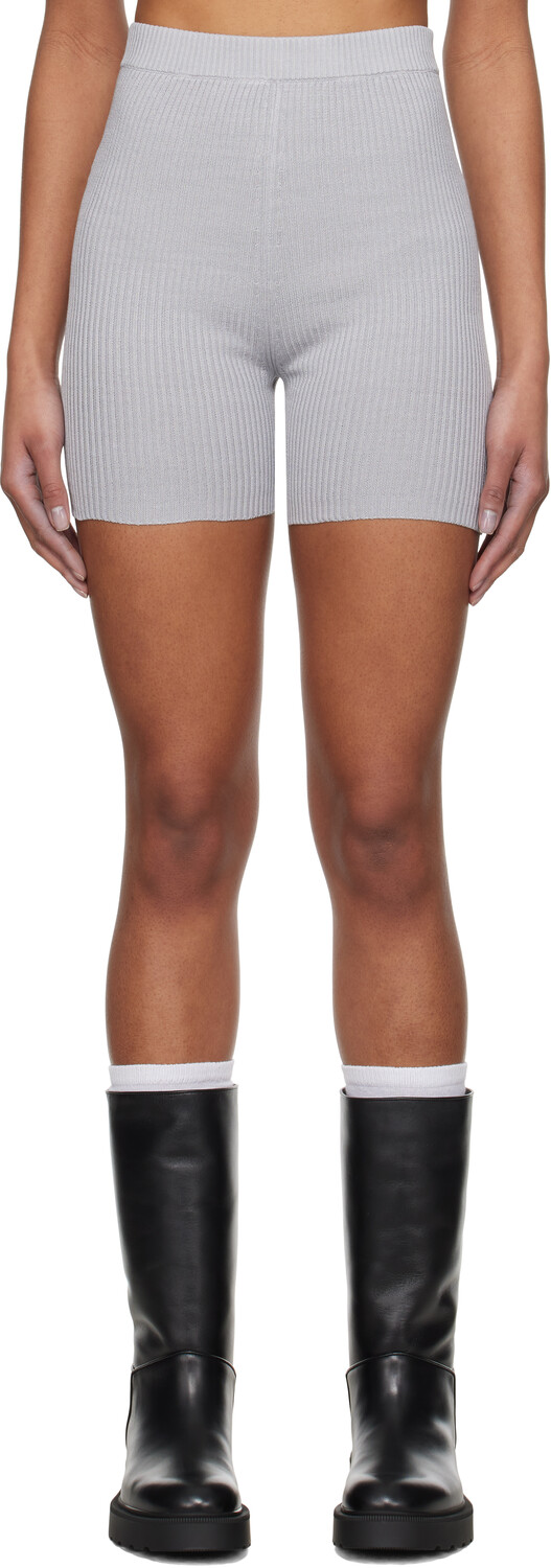 

Серые трикотажные шорты Rier