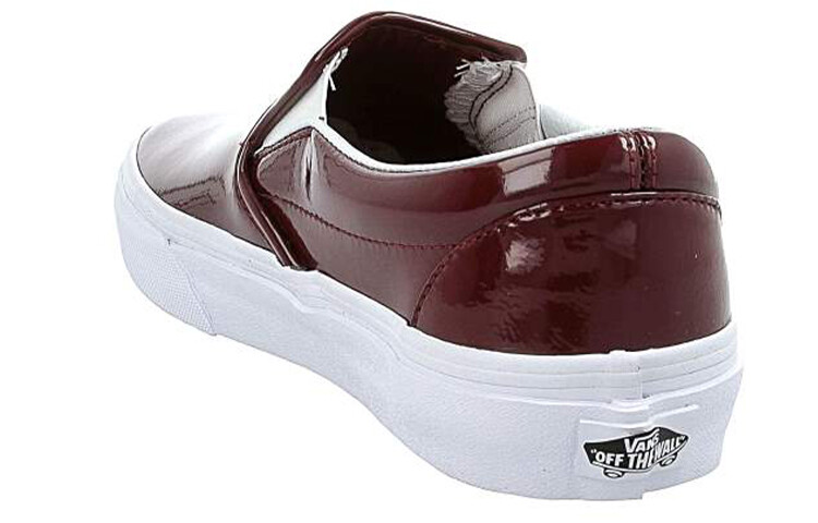 Кроссовки Vans Slip-On Low Tops Casual Skateboarding Shoes Red — фото 2