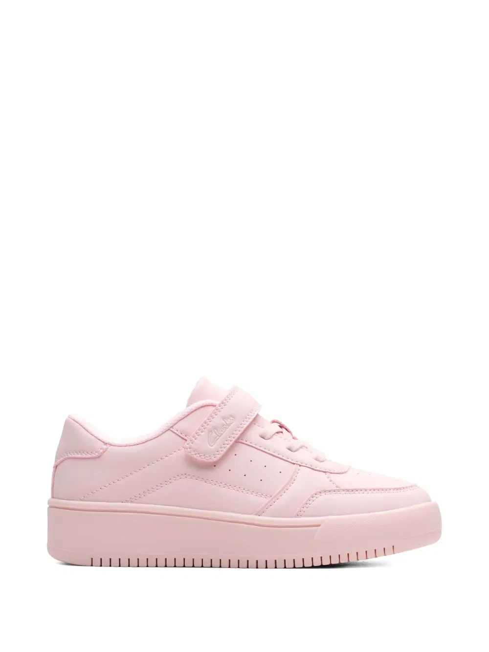 Кроссовки Barley step с ремешком на липучке Clarks Kids, розовый — фото 2
