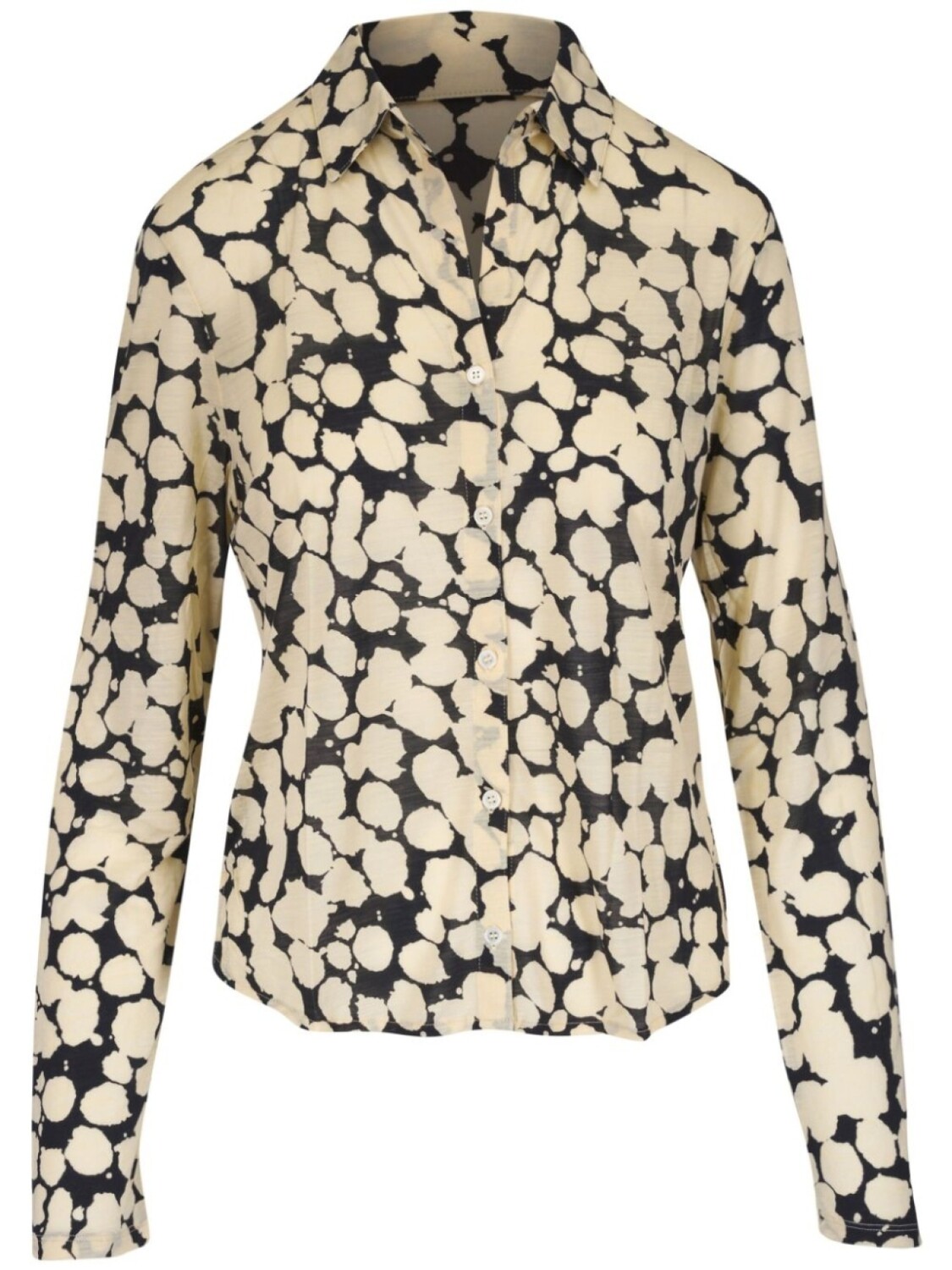 

Рубашка с абстрактным принтом Majestic Filatures, черный