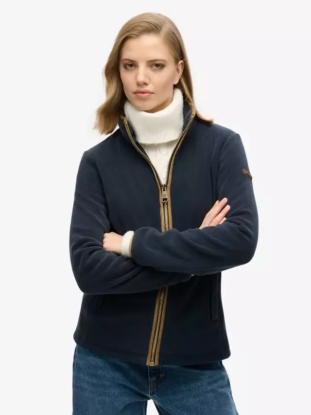 Флисовая куртка Estate Full Zip Superdry, Eclipse Navy — фото 3