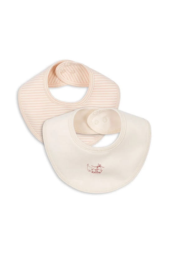 

Двусторонний детский нагрудник FIO STRIPE 2 PACK BIBS OCS 2-pack Fanga Fontana, бежевый