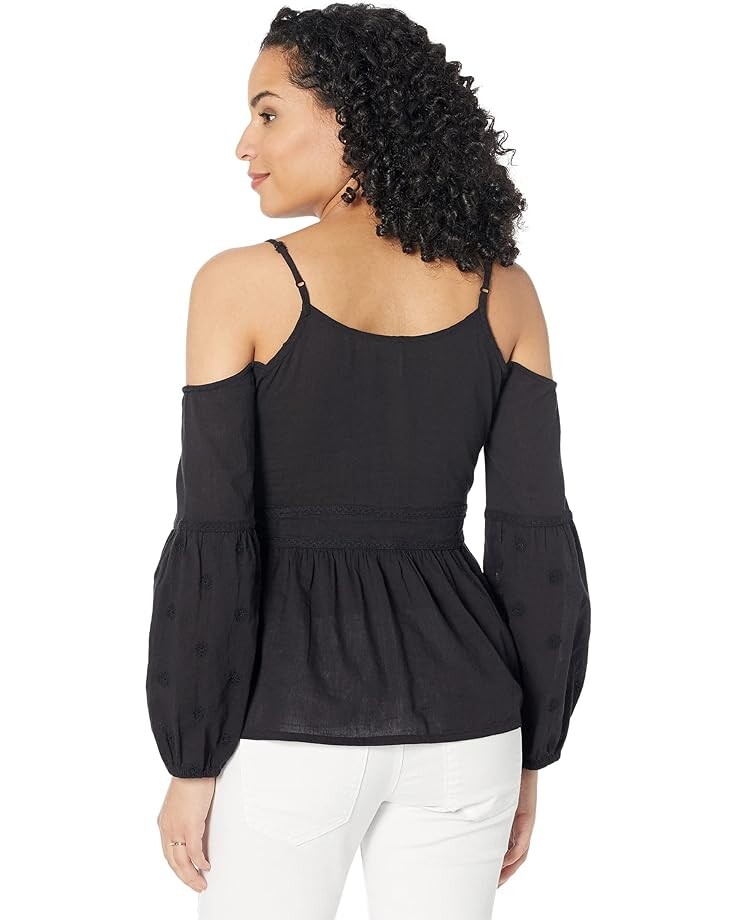 

Блуза Roper Cotton Crepe Cold-Shoulder Blouse, черный