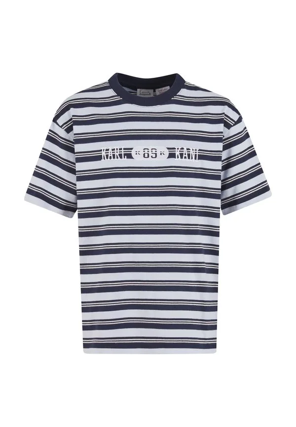 Детская футболка heritage 89 в полоску Karl Kani, Dark Blue Light Blue Off White