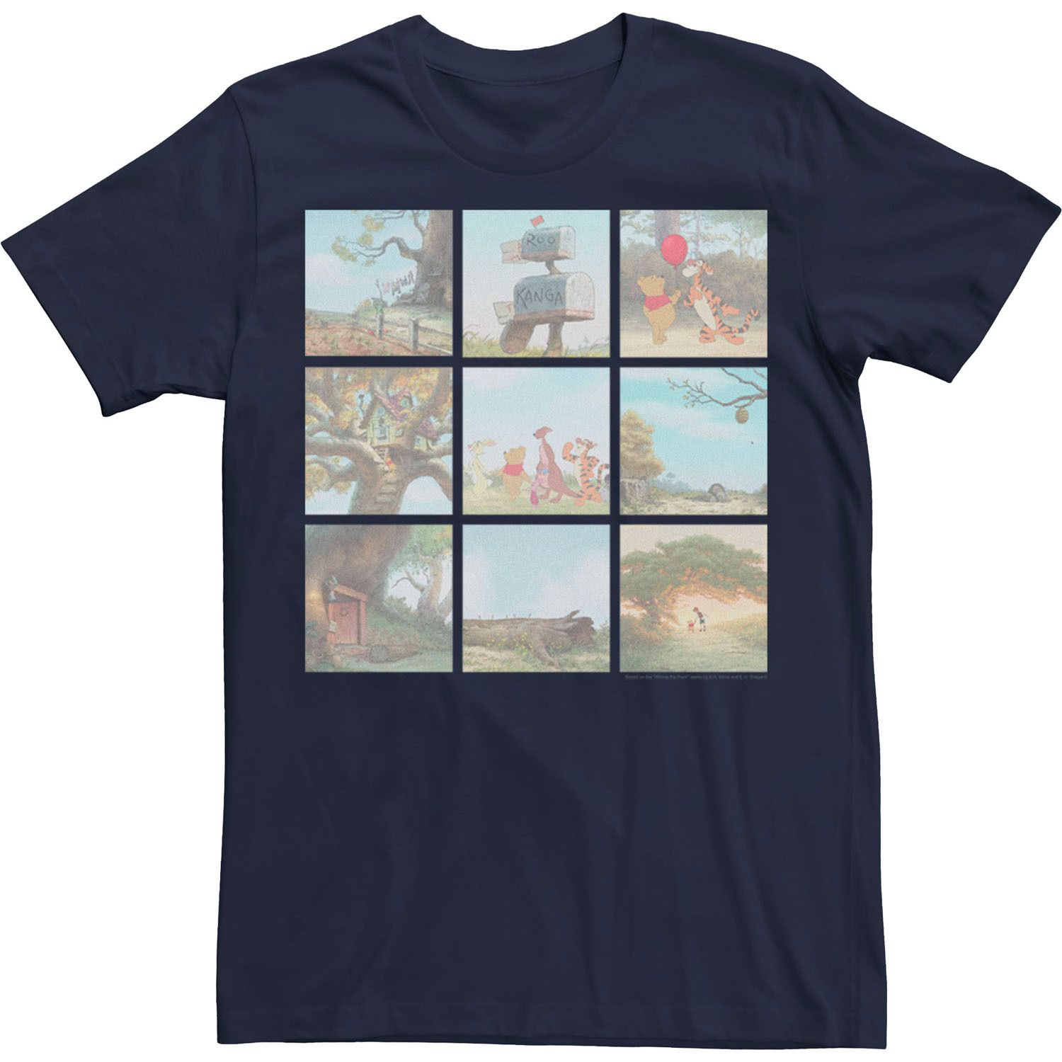 

Мужская футболка Disney Winnie The Pooh Scene Tee, Синяя Licensed Character, синий