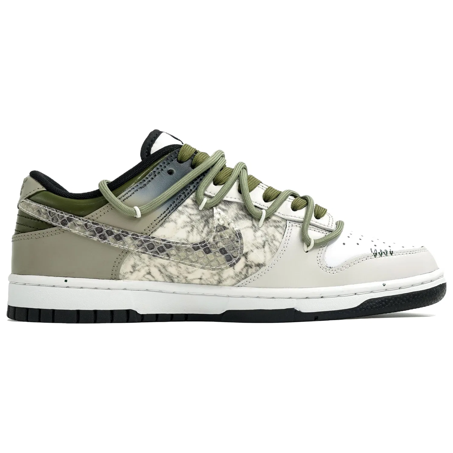 Кроссовки низкие Nike Dunk Low Retro White Green — фото 4