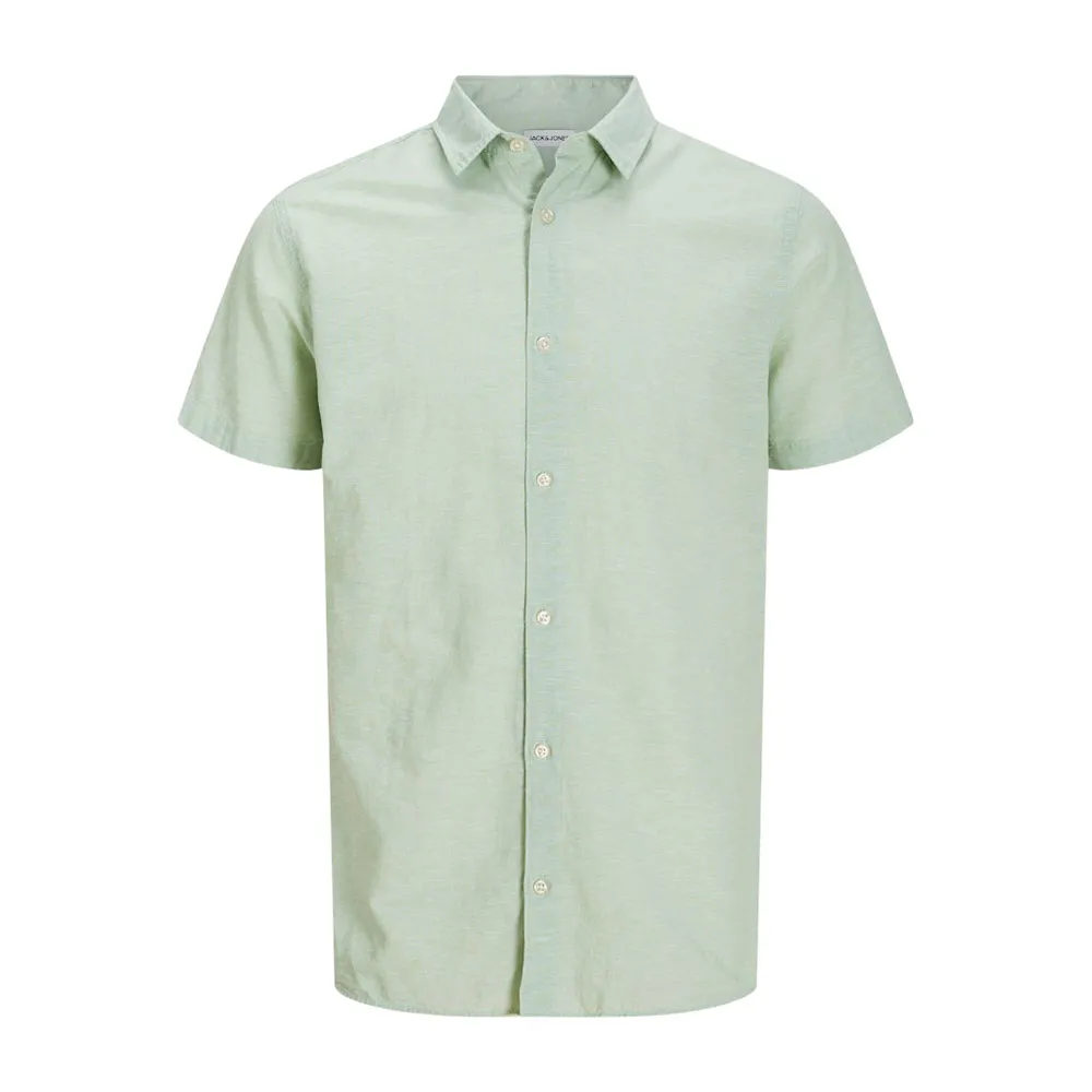 

Рубашка с коротким рукавом Jack & Jones Breeze Linen Blend, зеленый