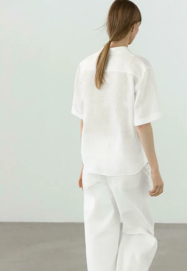Блуза Massimo Dutti, White — фото 3