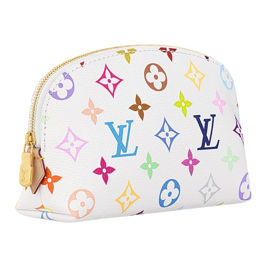 LOUIS VUITTON Косметичка Takashi Murakami Pm белая разноцветная — фото 2
