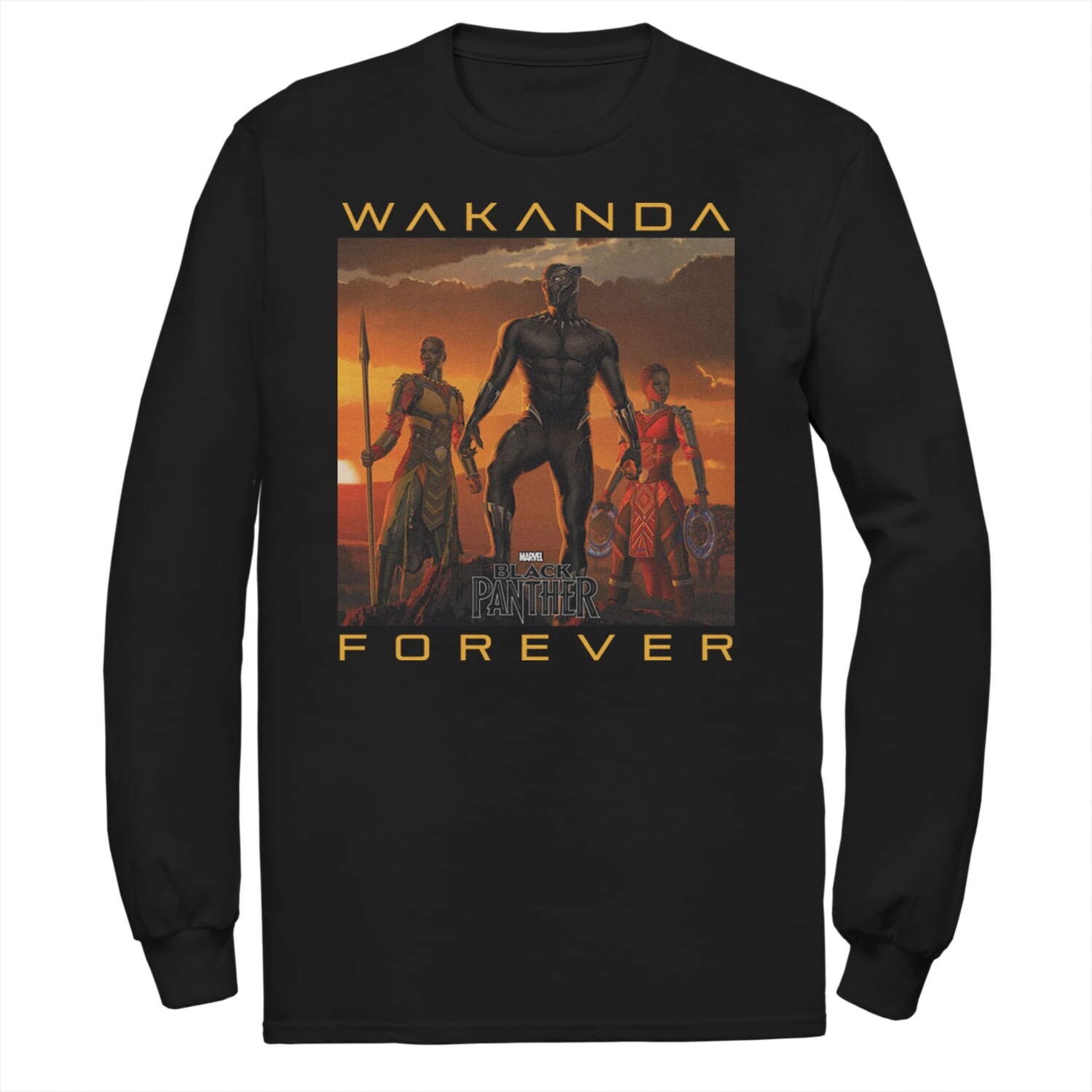 

Мужская футболка Marvel Black Panther Wakanda Licensed Character