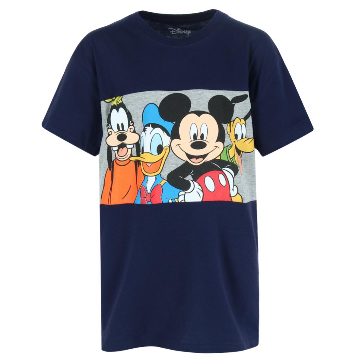 

Футболка с коротким рукавом Disney Fab Four для мальчиков Jerry Leigh, темно-синий