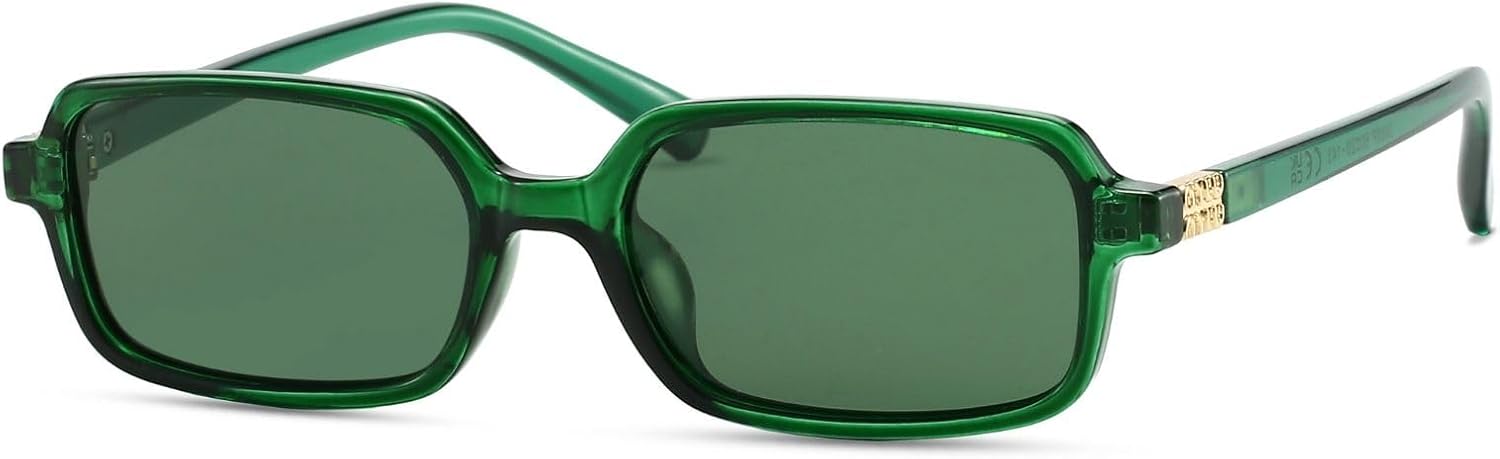 

Солнцезащитные очки Freckles Mark Retro с поляризованными линзами, прямоугольной формы, для женщин и мужчин, модные солнцезащитные очки в классическом стиле 70-х FM1227, Green