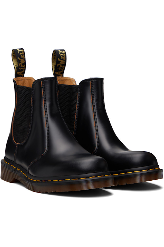 Dr. Martens Черные винтажные ботинки челси 2976, произведенные в Англии — фото 4
