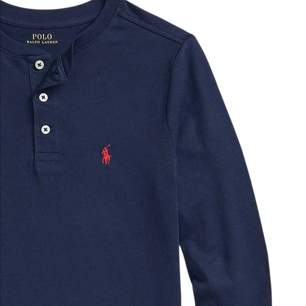 Polo Ralph Lauren Футболка темно-синяя детская — фото 4