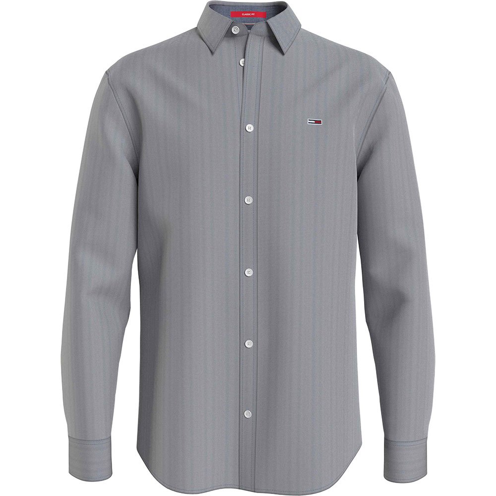 

Рубашка с длинным рукавом Tommy Jeans Classic Oxford, серый