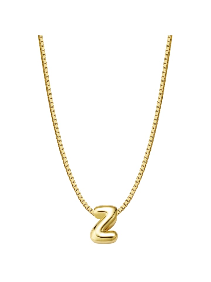 

Glanzstücke München Серебряное колье в виде буквы Z с отделкой из желтого золота