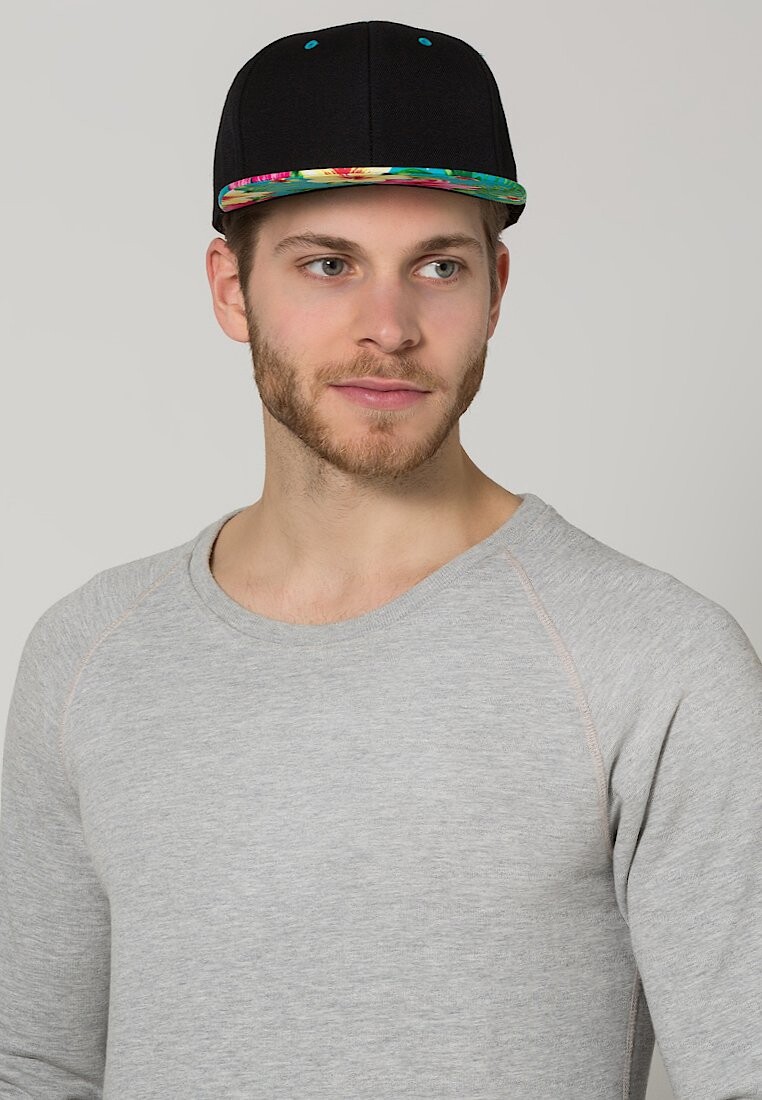 

Бейсболка HAWAIIAN SNAPBACK Flexfit, цвет black/aqua