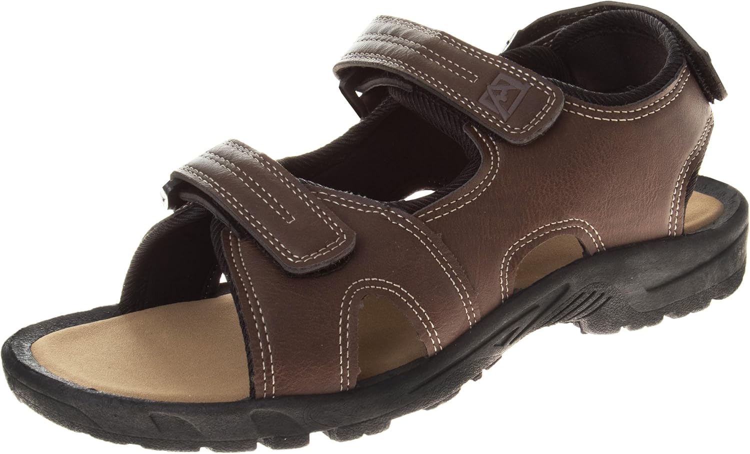 

Мужские сандалии Avalanche с открытым носком, регулируемым ремешком - водонепроницаемые рыбацкие сандалии для лета, пляжа и водных видов спорта, коричневый