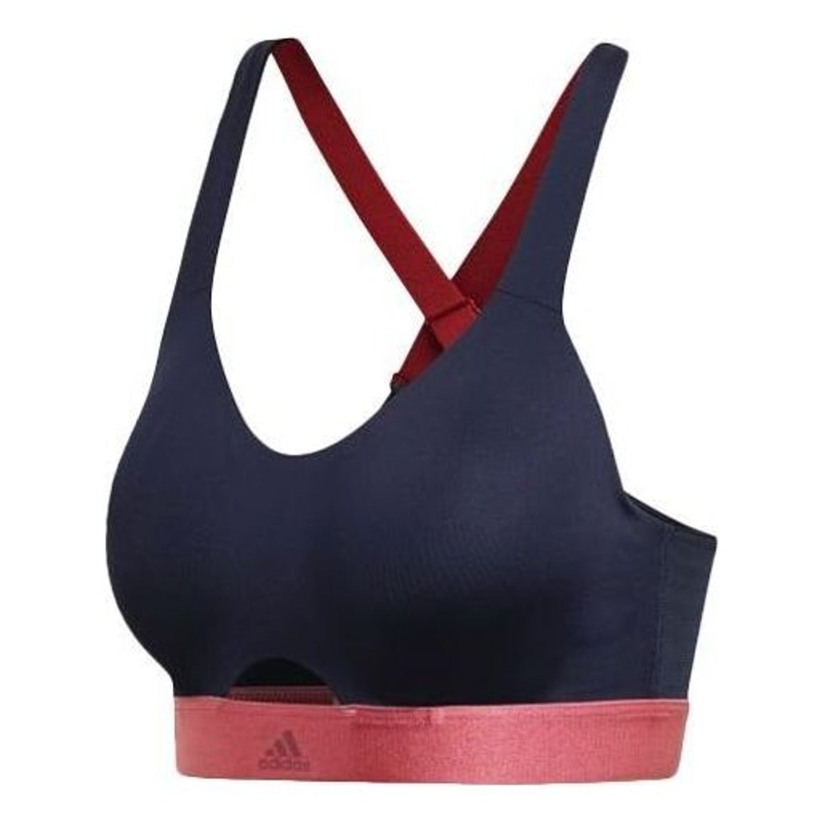 (WMNS) Бюстгальтер-стрингер Adidas Soft Bra 'Черно-красный'