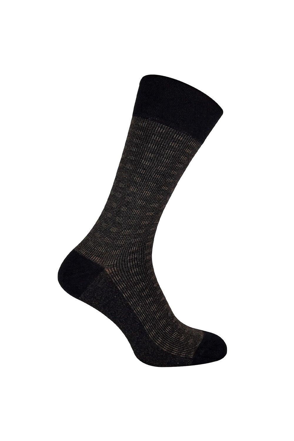 

Дышащие деловые носки с бамбуковым узором Sock Snob, коричневый