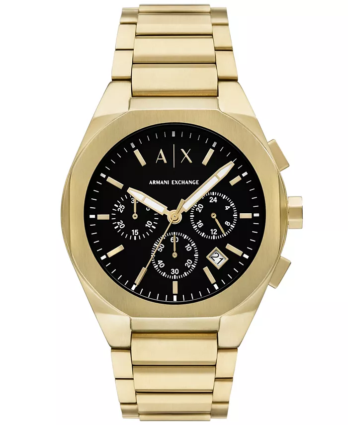 

Мужские кварцевые часы с хронографом Sync, золото, нержавеющая сталь, 42 мм A|X Armani Exchange