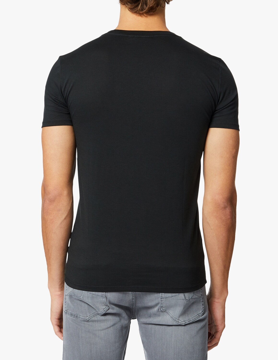 Футболка Lacoste Nero, классический крой, 100% хлопок — фото 2