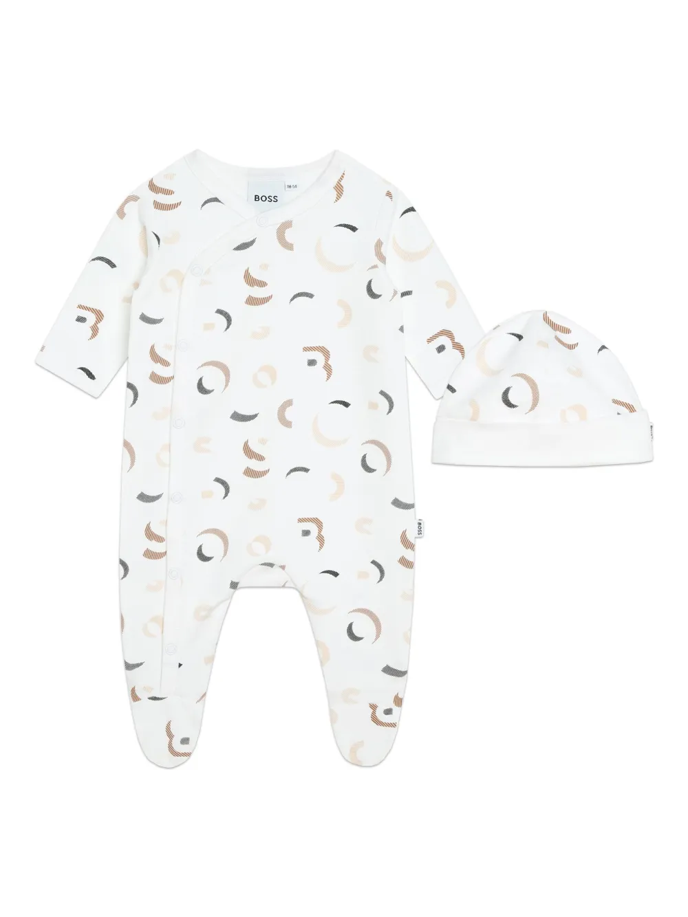 

Пижама из органического хлопка с логотипом BOSS Kidswear, белый