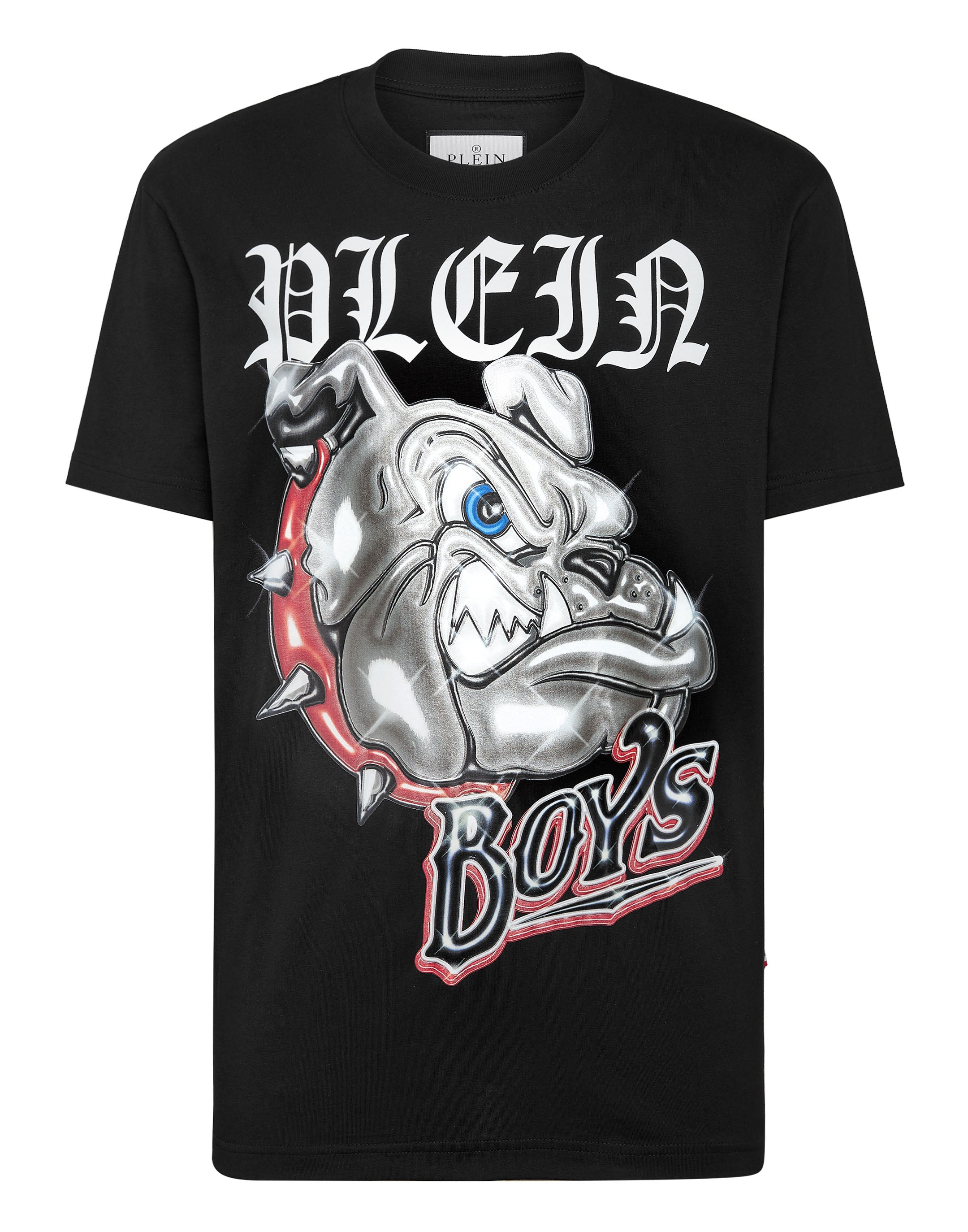 

Футболка с круглым вырезом SS Bulldogs PHILIPP PLEIN, черный