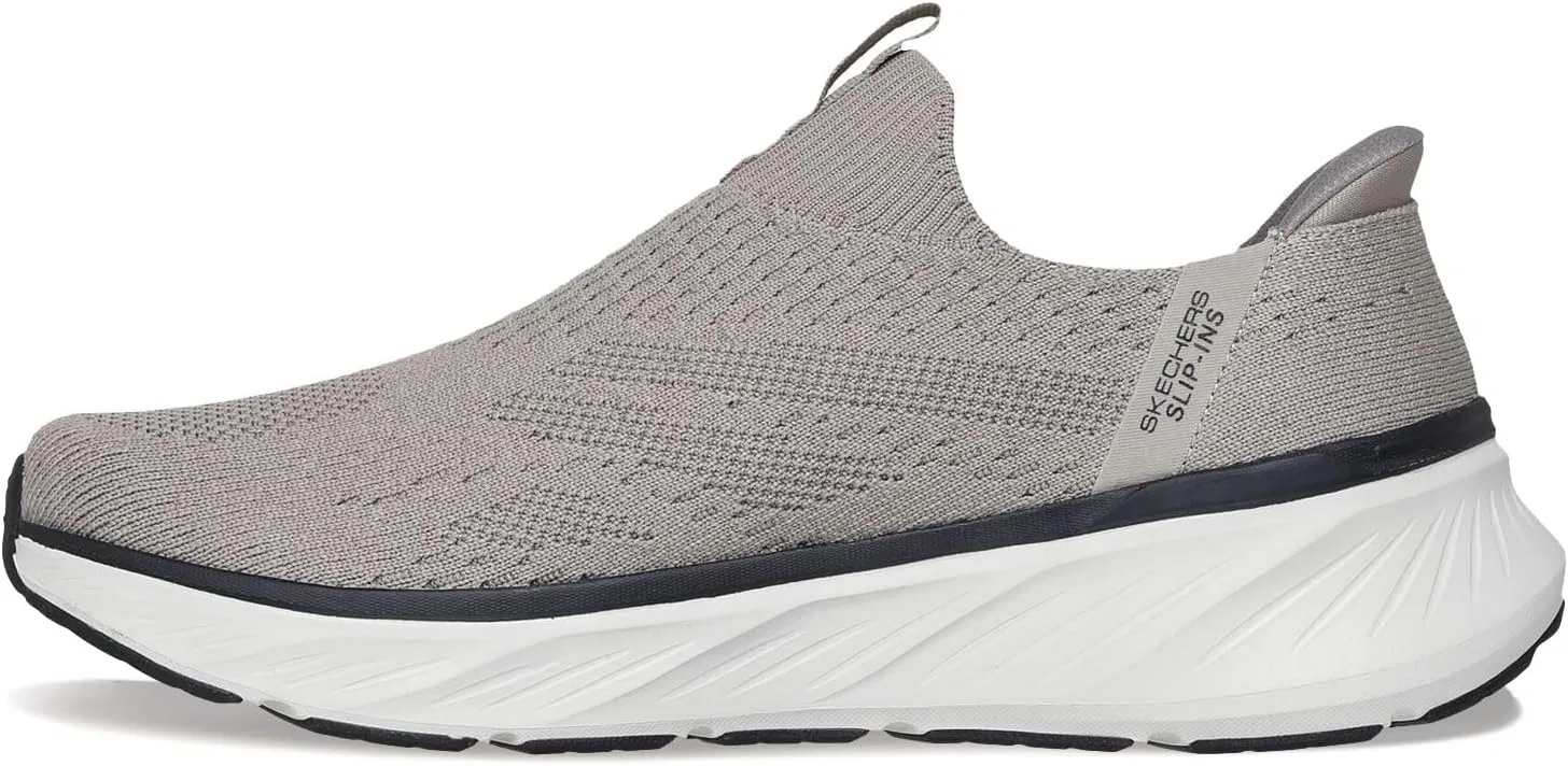 Мужские кроссовки Skechers Edgeride Commissioner Hands Free Slip-in, Taupe — фото 3