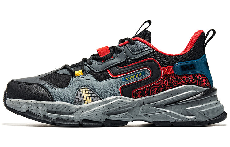 

Кроссовки Henan Museum Running Shoes Men Low-Top Positive Black/College Red Erke, Черный, Кроссовки Henan Museum Running Shoes Men Low-Top Positive Black/College Red Erke