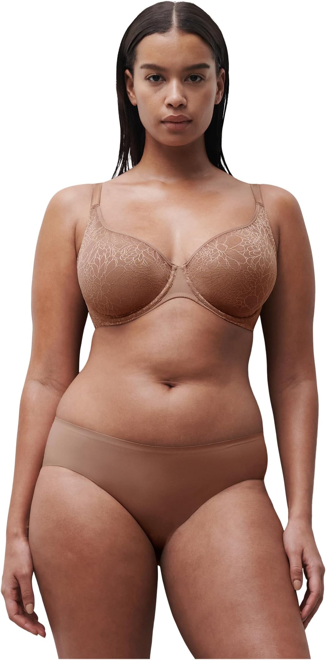 

Женский легкий бюстгальтер Belle с глубоким вырезом Chantelle, Coffee Latte