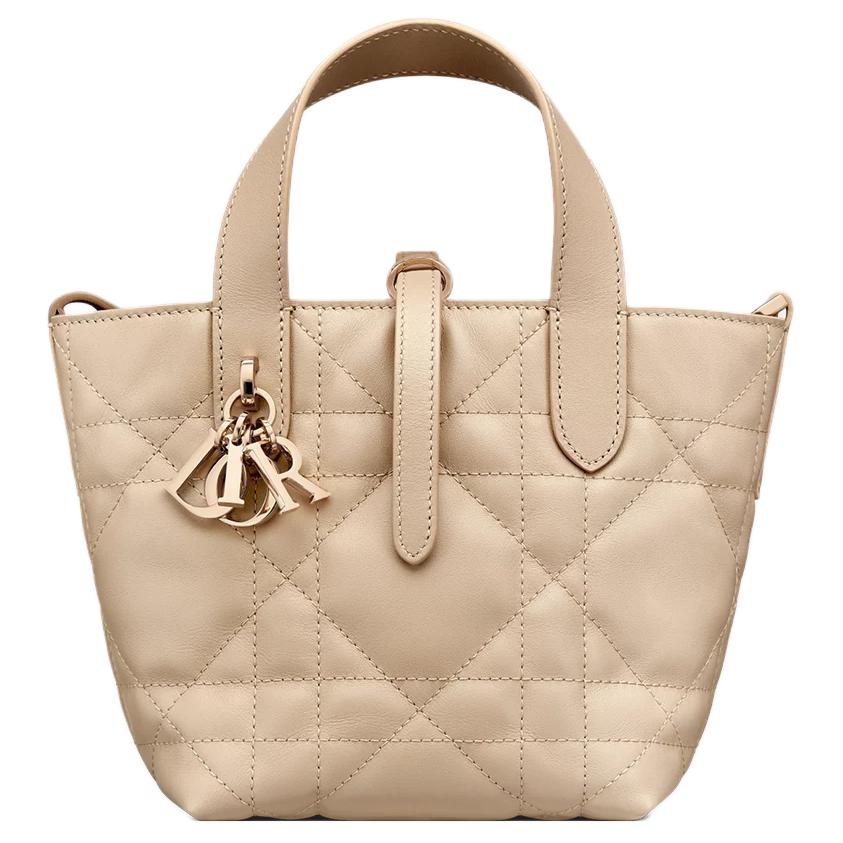 DIOR Сумка через плечо из телячьей кожи для женщин Toujours Pink Beige — фото 2