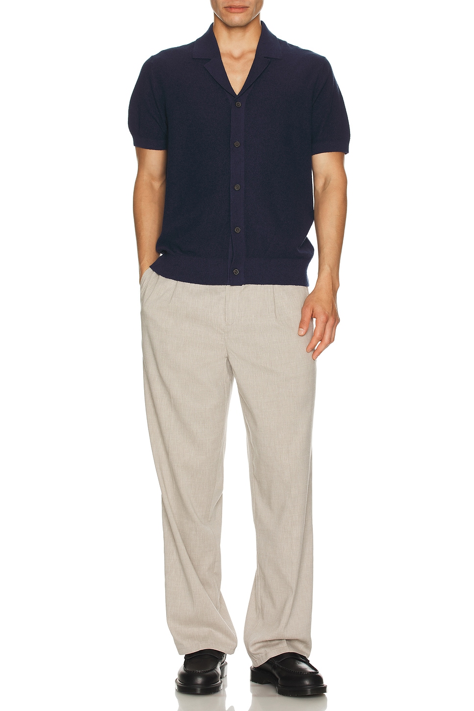 

Boucle Camp Collar Рубашка Club Monaco, Navy
