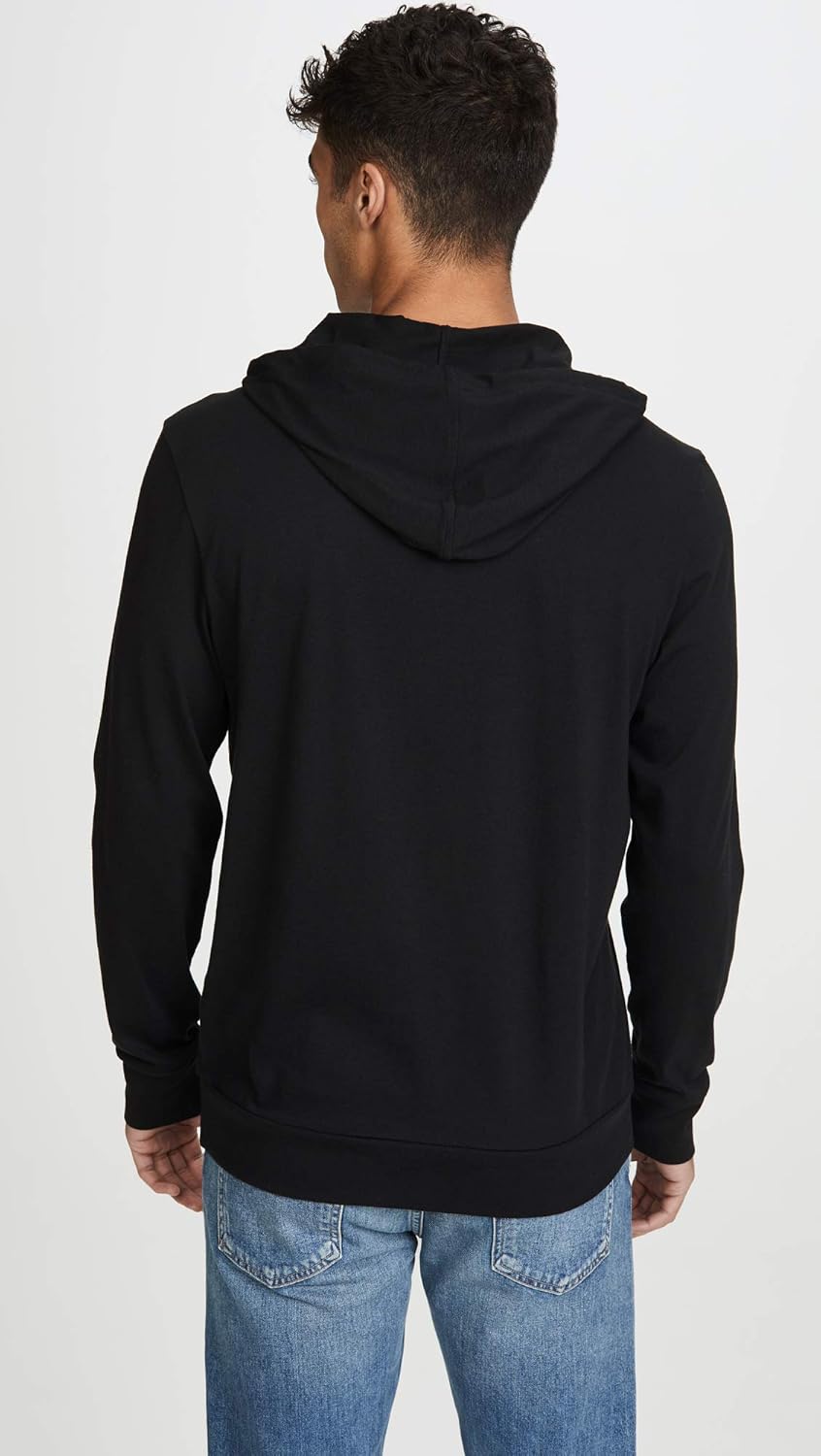 Lacoste лонгслив худи джерси футболка с центральным карманом, Th9349, Black — фото 4