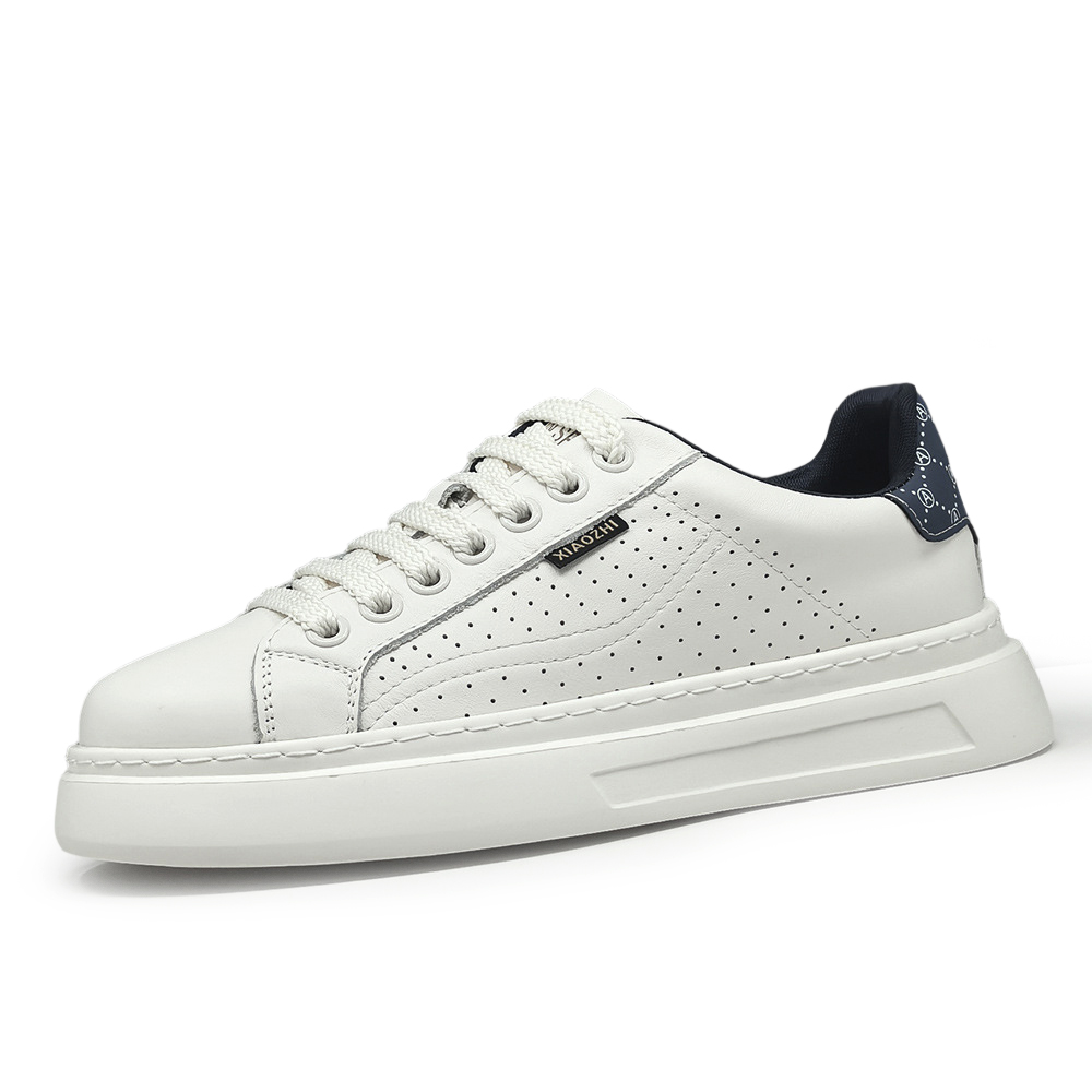 

Износостойкие, дышащие, нескользящие, низкие мужские кроссовки Devanro, White Blue
