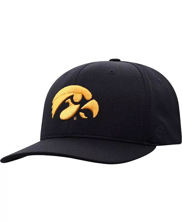 

Мужская черная шляпа с гибким логотипом Iowa Hawkeyes Reflex Top Of The World, черный